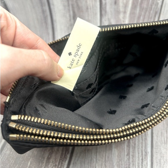 KATE SPADE Vintage Nylon Wristlet/ Clutch Bag Black Classic - Picture 13 of 13